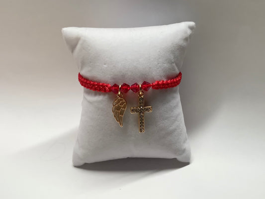 Cross and Wing Bracelet