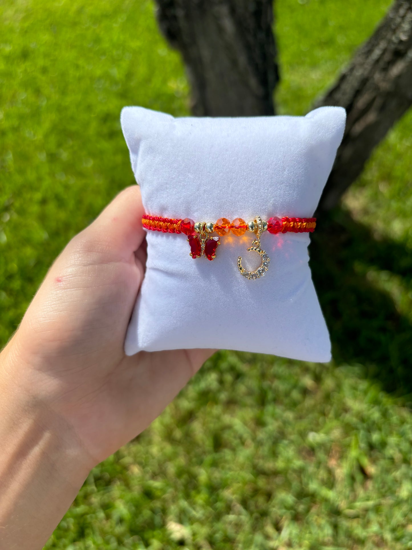 Red Moon in Venus inspired bracelet