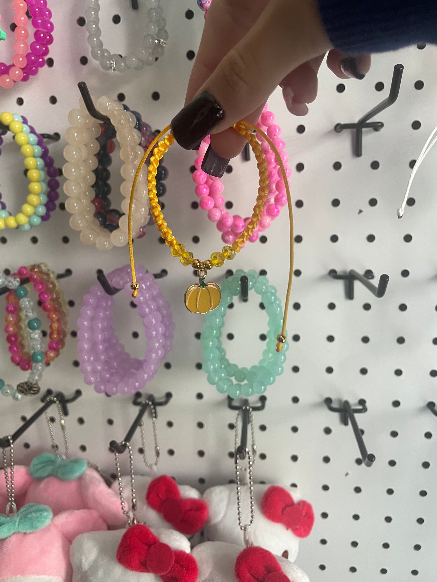 Thread Yellow Pumpkin Bracelet