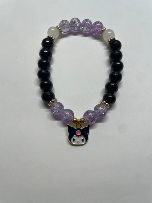 Kuromi Beaded Bracelet